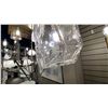 Image 3 : CLEAR CUT GLASS PENDANT LIGHT. APPROX 8" DIAMETER