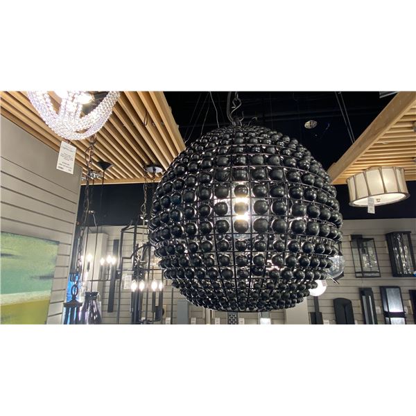 BERKELEY 1 LIGHT PENDANT. MATTE BLACK. APPROX 18" DIAMETER