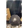 Image 2 : BERKELEY 1 LIGHT PENDANT. MATTE BLACK. APPROX 18" DIAMETER