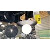 Image 3 : PEYTON 5 LIGHT CHANDELIER. BLACK METAL