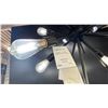 Image 3 : ESTELLE 12 LIGHT PENDANT. MATTE BLACK. APPROX 29" DIAMETER