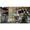 Image 1 : CARTER 4 LIGHT FOYER PENDANT. MATTE BLACK. APPROX 16"D X 25"H