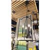 Image 2 : CARTER 4 LIGHT FOYER PENDANT. MATTE BLACK. APPROX 16"D X 25"H