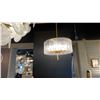 Image 1 : GLACIER, 10 LIGHT CHANDELIER. MODERN GOLD, CLEAR GLASS. 26" DIAMETER