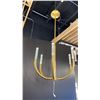 Image 2 : PRESTO!, LED CEILING MOUNT, AGED BRASS, CLEAR GLASS. 24" DIAMETER