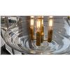 Image 2 : WASHINGTON 4 LIGHT PENDANT LANTERN. AGED BRASS, CLEAR GLASS. RETAIL $1330