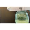 Image 2 : CAICOS SINGLE LIGHT TABLE LAMP. BRUSHED NICKEL, ROUND DRUM