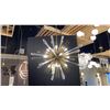 Image 1 : BIG BANG. 12 LIGHT PENDANT. BLOWN GLASS, ANTIQUE BRASS. 36" DIAMETER