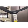 Image 2 : OLANCHA SINGLE LIGHT PENDANT. BLACK IRON, OPAL SHINY GLASS. 34"X27". RETAIL $2700