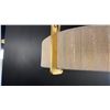 Image 3 : QUEBEC 4 LIGHT CHANDELIER. GOLD LEAF, BLEACHED GLASS, NATURAL. 22" DIAMETER. RETAIL $2610