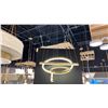 Image 1 : GOLD LED CHANDELIER. 31" DIAMETER.