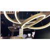 Image 3 : GOLD LED CHANDELIER. 31" DIAMETER.