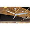 Image 1 : 62" MATTE WHITE CEILING FAN WITH REMOTE. SMART FAN