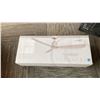 Image 2 : KUTE 52 CEILING FAN. SATIN BRONZE FINISH, WHITE MATTE BLADES, REMOTE. IN BOX