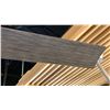 Image 3 : 58" CEILING FAN WITH REMOTE. DARK WOOD GRAIN, PEWTER FINISH. SMART FAN