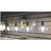 Image 1 : TANNER 4 LIGHT VANITY. BRUSHED NICKEL AND GLASS. 33"W