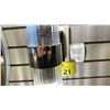 Image 3 : PAIR OF GENEVA 2 LIGHT WALL SCONCE. POLISHED NICKEL, CLEAR GLASS. RETAIL $1100