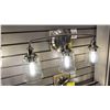 Image 1 : WAVERLEY 3 LIGHT BATHROOM LIGHT. CLASSIC PEWTER, CLEAR SEEDED GLASS