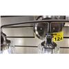 Image 2 : WAVERLEY 3 LIGHT BATHROOM LIGHT. CLASSIC PEWTER, CLEAR SEEDED GLASS