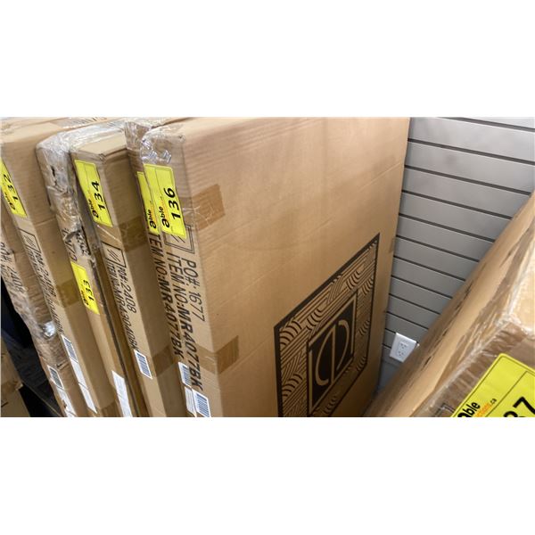 ELEGANT 28" X 42" BLACK FRAME MIRROR. MODEL MR4077BK