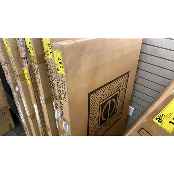 ELEGANT 27" X 40" BLACK ARCH FRAME. MODEL MR1A2740BLK