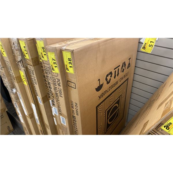 ELEGANT 27" X 40" BLACK WITH ROUNDED CORNERS FRAME. MODEL MR802740BK