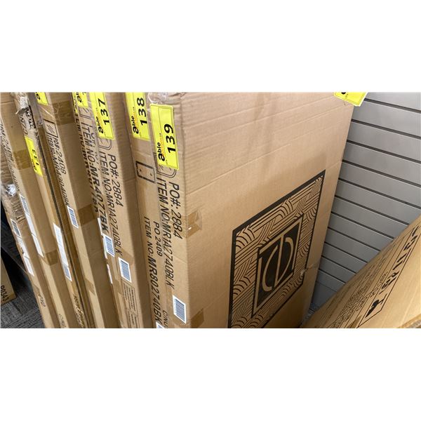 ELEGANT 27" X 40" BLACK ARCH FRAME. MODEL MR1A2740BLK
