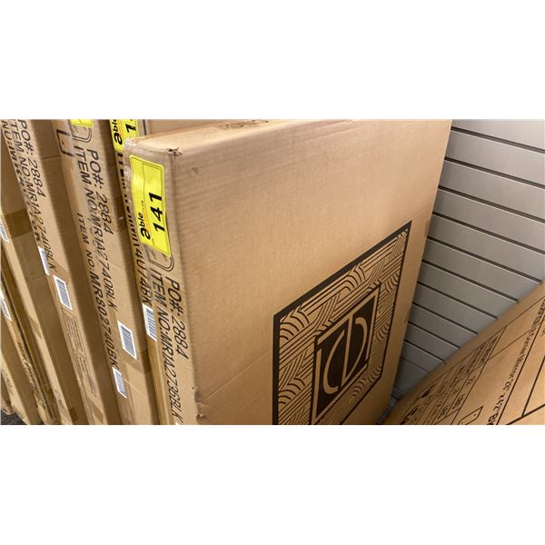 ELEGANT 27" X 36" BLACK ARCH FRAME. MODEL MR1A2736BLK