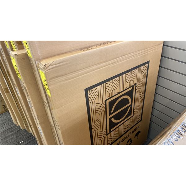 ELEGANT 27" X36" BLACK ROUNDED CORNER FRAME. MODEL MR802736BK