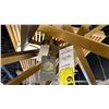 Image 3 : REGINA ANDREW, VIPER 12 LIGHT CHANDELIER. NATURAL BRASS. 43"D. RETAIL $2270