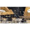 Image 2 : MADISON 9 LIGHT CHANDELIER. MATTE BLACK. 33"D