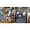 Image 1 : ORSON 6 LIGHT CHANDELIER. 30" ACROSS. BLACK IRON ADJUSTABLE.