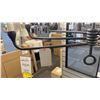 Image 2 : ORSON 6 LIGHT CHANDELIER. 30" ACROSS. BLACK IRON ADJUSTABLE.