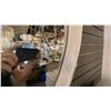Image 2 : UTTERMOST SERENZA 42"D BEVELED EDGE MIRROR. SILVER LEAF FINISH WITH BLACK. RETAIL $900