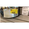 Image 2 : SHIELD MIRROR. SATIN BLACK FRAME. BEVELED EDGE. 24" X 36"