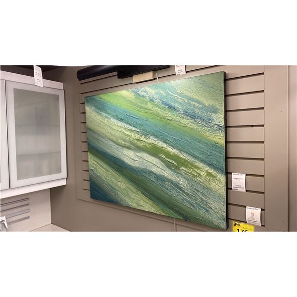 MORNING BREEZE. ORIGINAL OIL PAINTING BY CANADIAN ARTIST BRENT DAWE. 40" X 30"