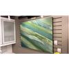 Image 1 : MORNING BREEZE. ORIGINAL OIL PAINTING BY CANADIAN ARTIST BRENT DAWE. 40" X 30"