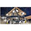 Image 1 : EMMALA 6 LIGHT CHANDELIER. BLACK. 27"D