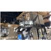 Image 3 : ARCADE 6 LIGHT PENDANT CARBON, PREMIUM FACETED CRYSTAL PANELS. 24"D