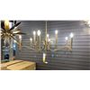 Image 1 : TREMONT 9 LIGHT CHANDELIER, RIVIERA BRASS. RETAIL $1230
