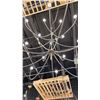 Image 3 : CAREW 21 LIGHT CHANDELIER. HIROSHI GREY APPROX 60"D. RETAIL $6190
