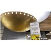 Image 2 : CARINI 3 LIGHT PENDANT. VINTAGE GOLD LEAF, GESSO WHITE. RETAIL $2140