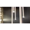 Image 2 : LIGHT CHIMES LED PENDANTS. SATIN WHITE, ADJUSTABLE HEIGHT. RETAIL $3690