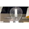 Image 2 : SAVANTI SINGLE LIGHT PENDANT. TEXTURED WHITE AND WHITE OPAL GLASS. 20"D