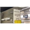 Image 3 : SAVANTI SINGLE LIGHT PENDANT. TEXTURED WHITE AND WHITE OPAL GLASS. 20"D