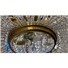 Image 4 : SUMMERHILL 4 LIGHT PENDANT. BURNISHED BRASS CLEAR GLASS. 19"D REATIL $1930