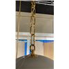 Image 3 : ELIOT LED PENDANT. PORTLAND GRAY WITH BEAUTIFUL GOLD LINK CHAIN. 16"D RETAIL $2130
