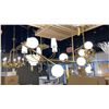 Image 1 : 5 LIGHT BRASS CHANDELIER. 44" ACROSS