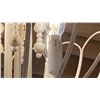 Image 2 : MARGARITA 4 LIGHT FLUSH MOUNT. VINTAGE PARISIAN WHITE. 18"D