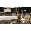 Image 2 : JOVIAN LED CHANDELIER. CHAMPAGNE GOLD. 30"D RETAIL $1900